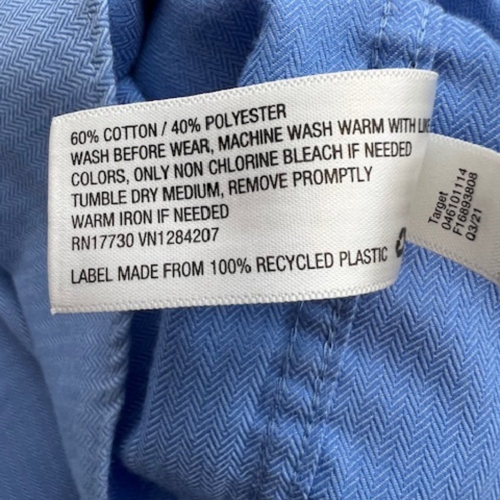 Cat & Jack Boy's Herringbone Weave Dress Shirt - Picture 5 of 5